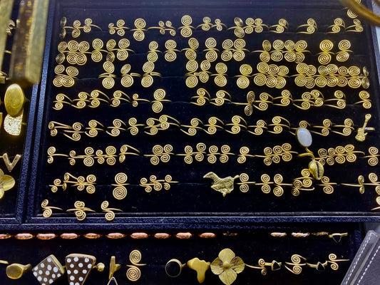 Golden Spiral Jewelry Set – ‘Uhai’ (Life) Collection.