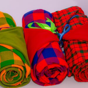 Rolled Shuka Set – Enkito e Maa Olkaria (Cloth of the Hearth) Edition.