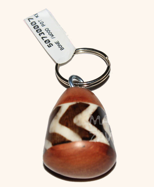 Teardrop Carved Pendant Keychain – Olng’ejuk le Olkaria (Vessel of the Hearth) – Pathline Edition.