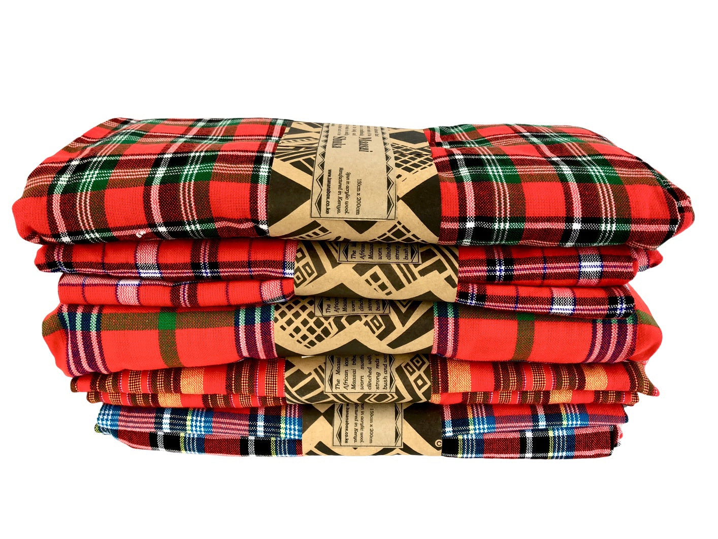Maasai Shuka – Heritage Red Plaid Collection – Enkito e Orma (Step of Honor).